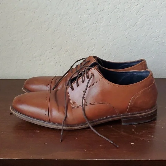 EUC. Cole Haan Men's Grand 2.0 Cap-Toe Oxford Size 11.5M, British Tan